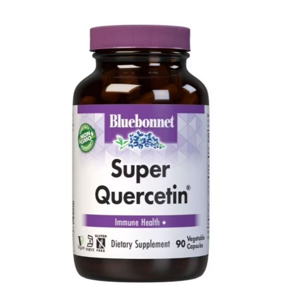 Bluebonnet Super Quercetin W/ Bromelain, Vitamin C & Rose Hips 90 Veg Capsules